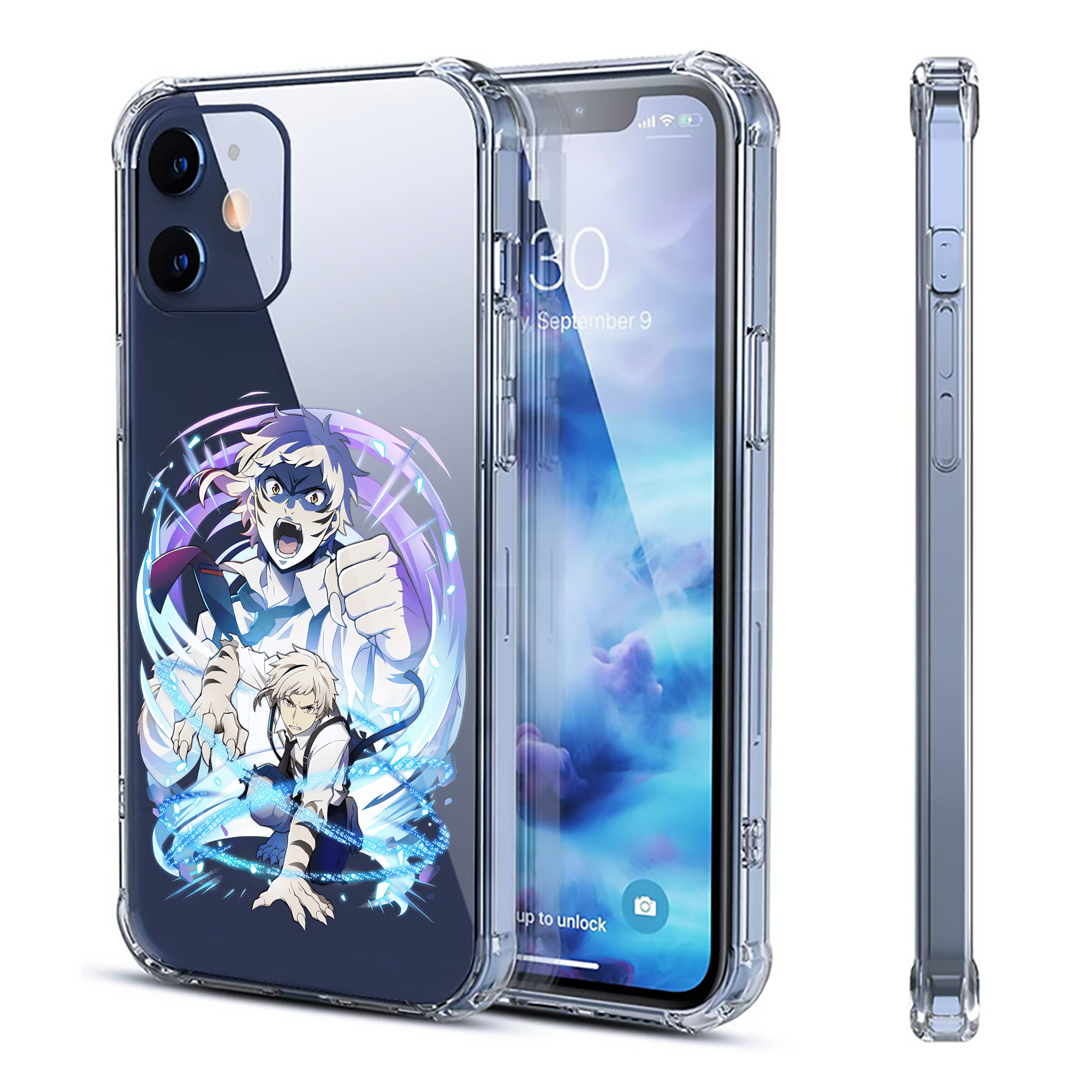 （画像用） 文豪ストレイドッグス Bungo Stray Dogs 【iPhone 12シリーズ対応】透明スマホケース（クリアソフトケース）